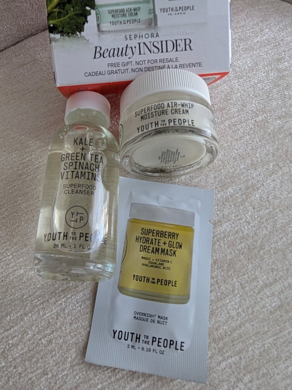 Youth to the People Beauty Insider Trio Gift Set Cleanser Moisturizer Cream Mask - Picture 2 of 2